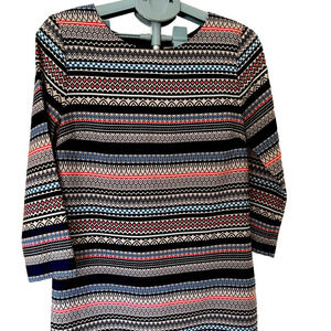 J.Crew Multicolor Sheath Dress Size 8